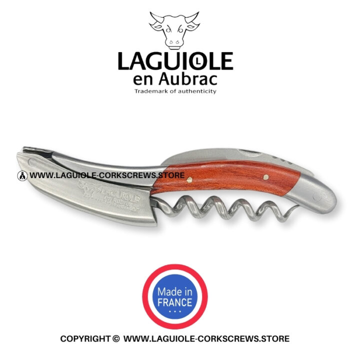 laguiole corckscrew with red heart wood