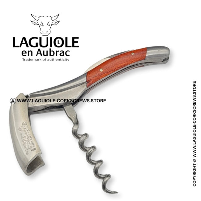 laguiole corckscrew with red heart wood