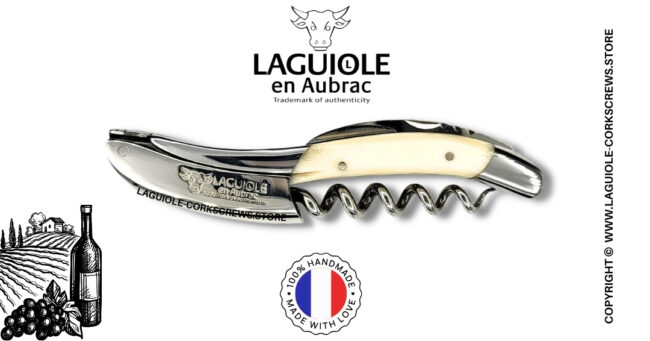 laguiole wine opener with cattle bone handle