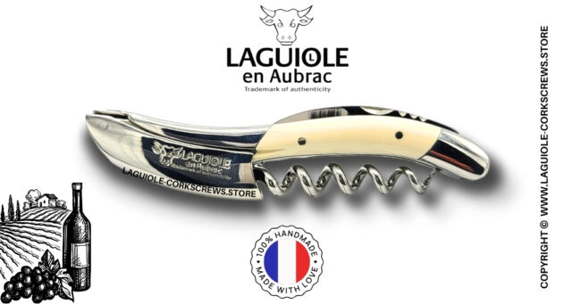 laguiole wine opener with mammoth ivory handle