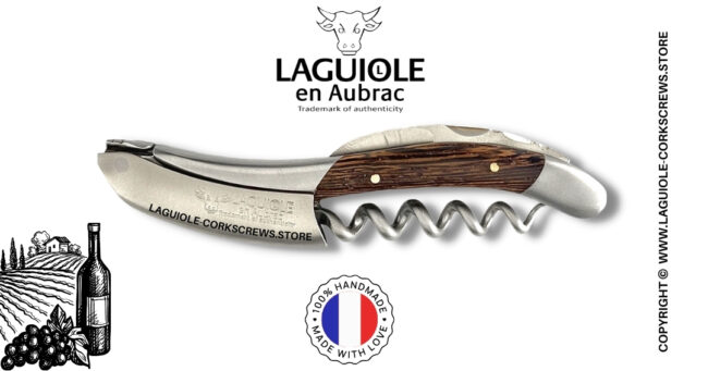 laguiole wine opener with wenge wood handle