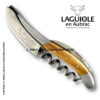 laguiole corckscrew with oak wood handle