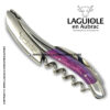 laguiole corkscrew purple camel bone