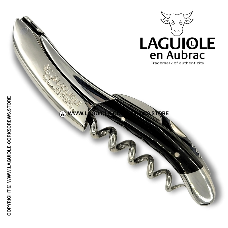 laguiole corkscrew with buffalo horn handle
