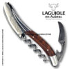 prestige laguiole corkscrew with damascus blade and snakewood handle