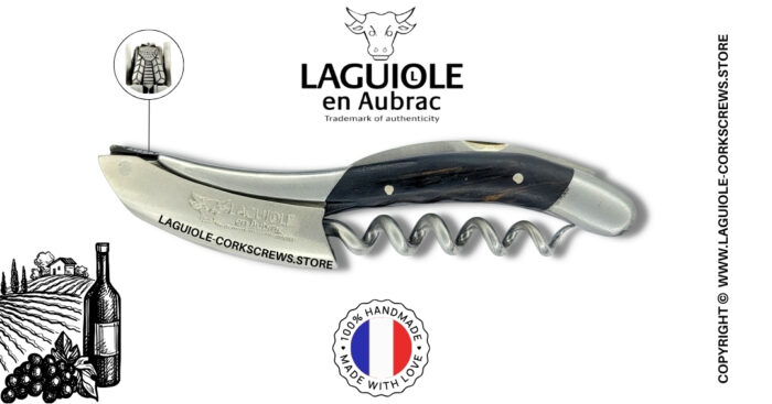 laguiole wine opener prestige bee ebony wood