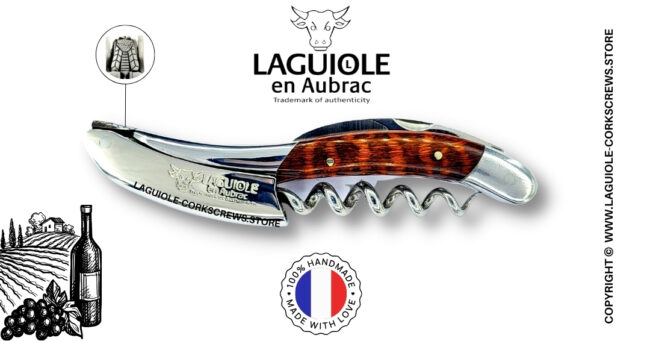 laguiole wine opener prestige bee snakewood