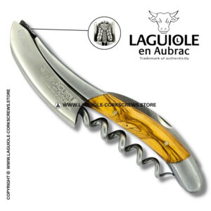 laguiole corkscrew prestige bee olivewood