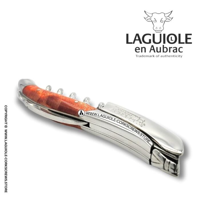 laguiole corkscrew red poplar burl