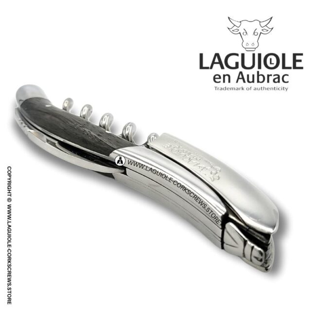 laguiole corkscrew with bog wood handle