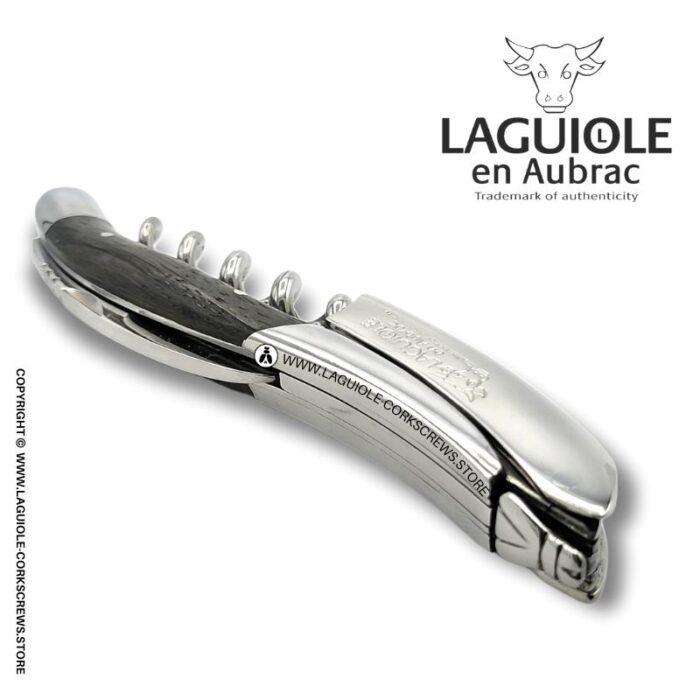 laguiole corkscrew with bog wood handle