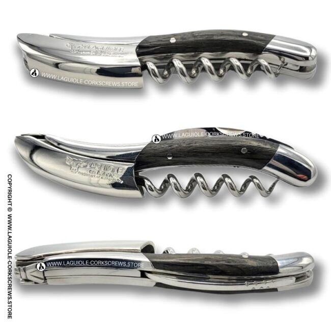 laguiole corkscrew with bog wood handle