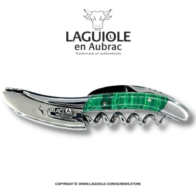 laguiole corkscrew malachite stone