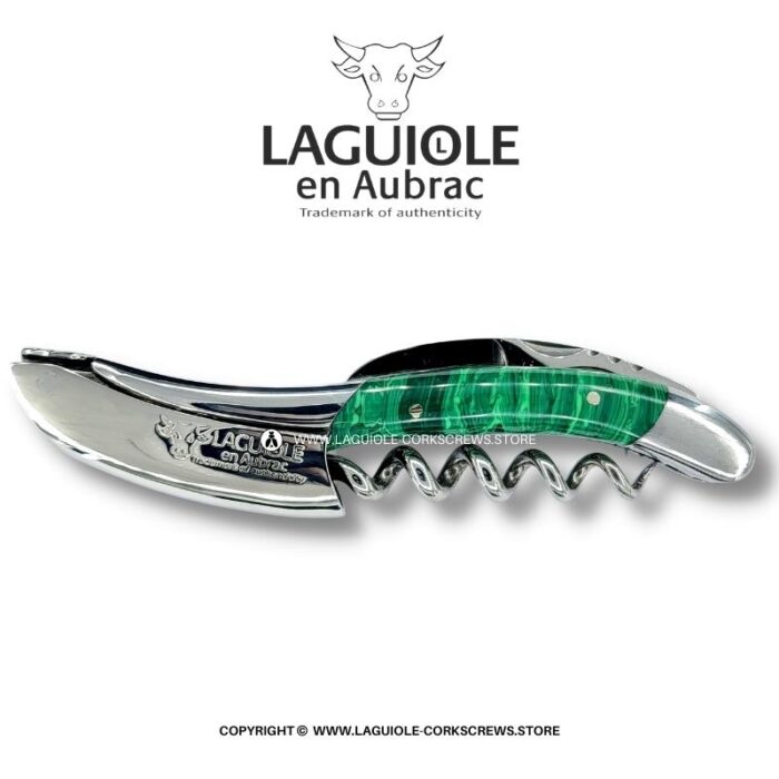 laguiole corkscrew malachite stone