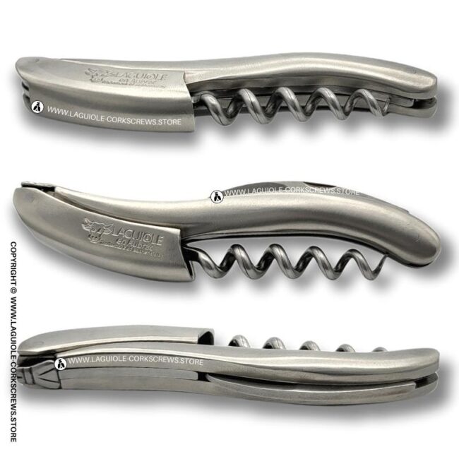 laguiole corkscrew matte stainless steel