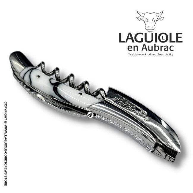 laguiole corkscrew white acrylic