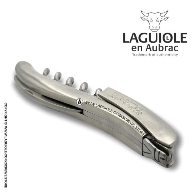 laguiole corkscrew matte stainless steel
