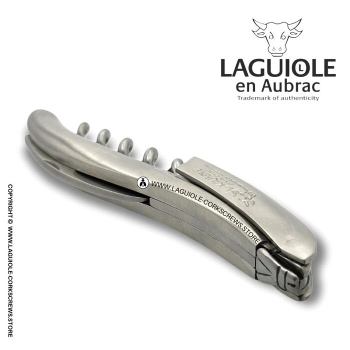 laguiole corkscrew matte stainless steel