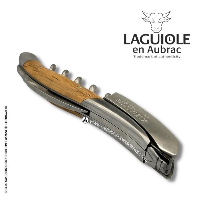 laguiole corckscrew with oak wood handle