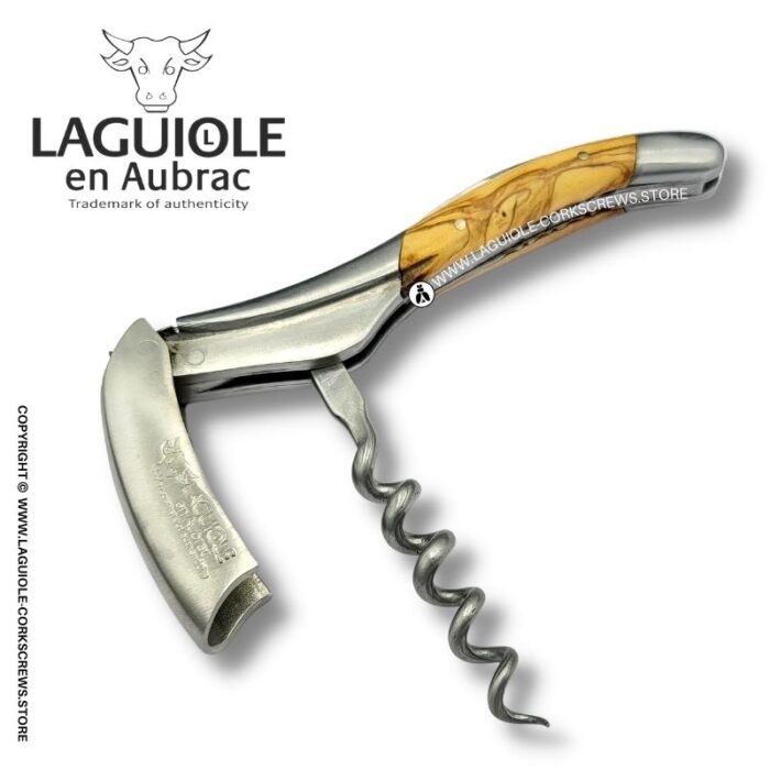 laguiole corkscrew prestige bee olive wood
