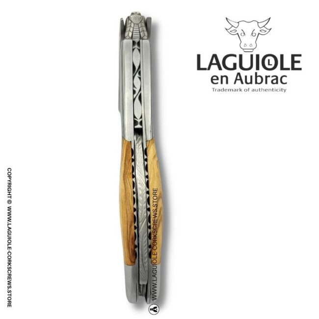 laguiole corkscrew prestige bee olive wood