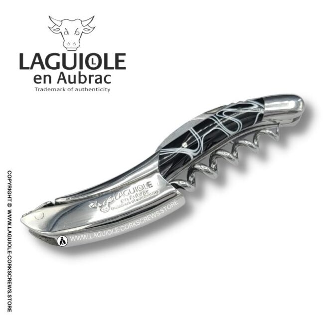laguiole corkscrew black acrylic