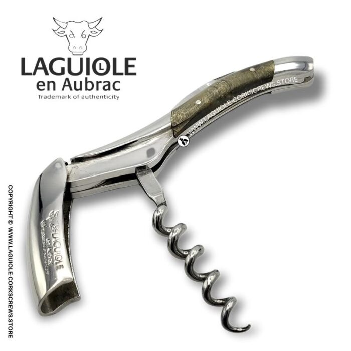 laguiole corkscrew black poplar burl