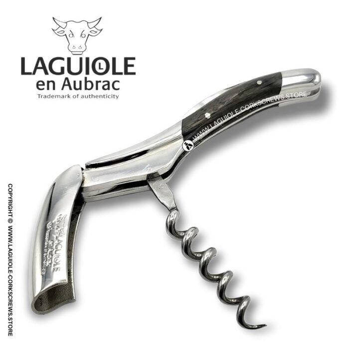 laguiole corkscrew with bog wood handle