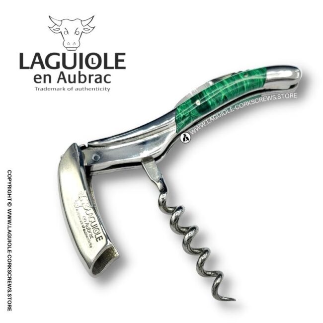 laguiole corkscrew malachite stone