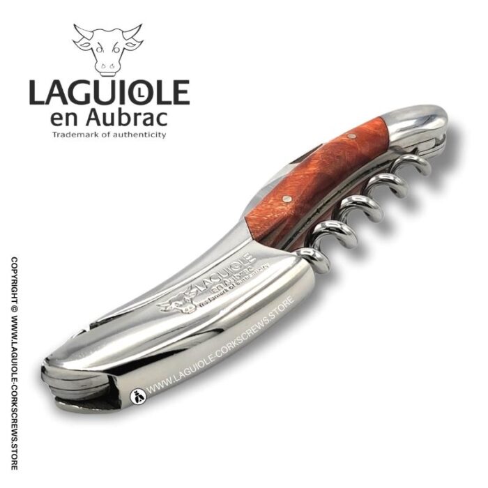 laguiole corkscrew red poplar burl