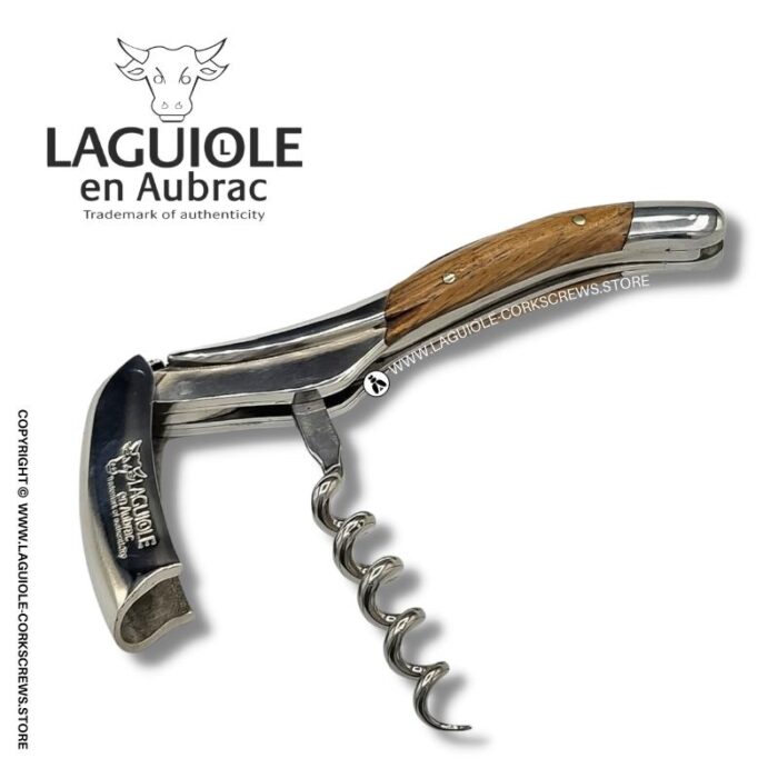 laguiole corckscrew with walnut wood handle
