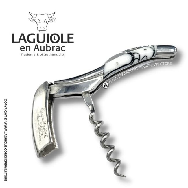 laguiole corkscrew white acrylic