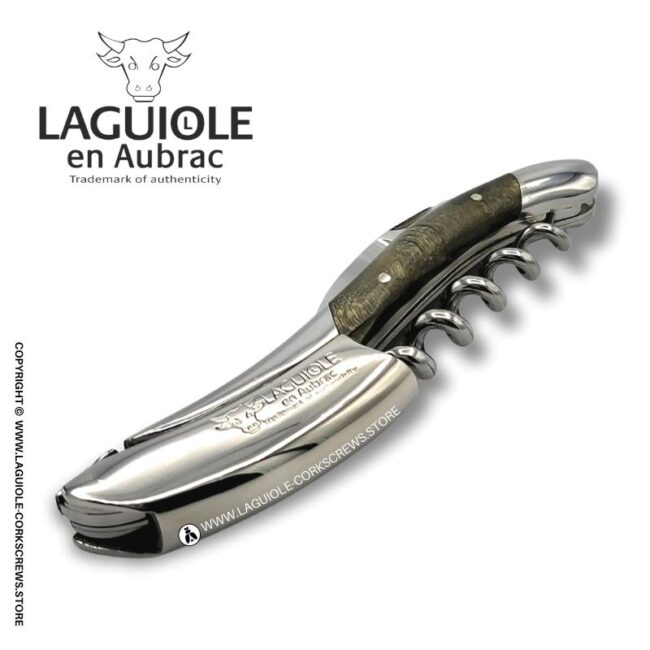 laguiole corkscrew black poplar burl
