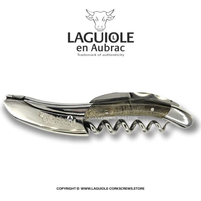 laguiole corkscrew black poplar burl