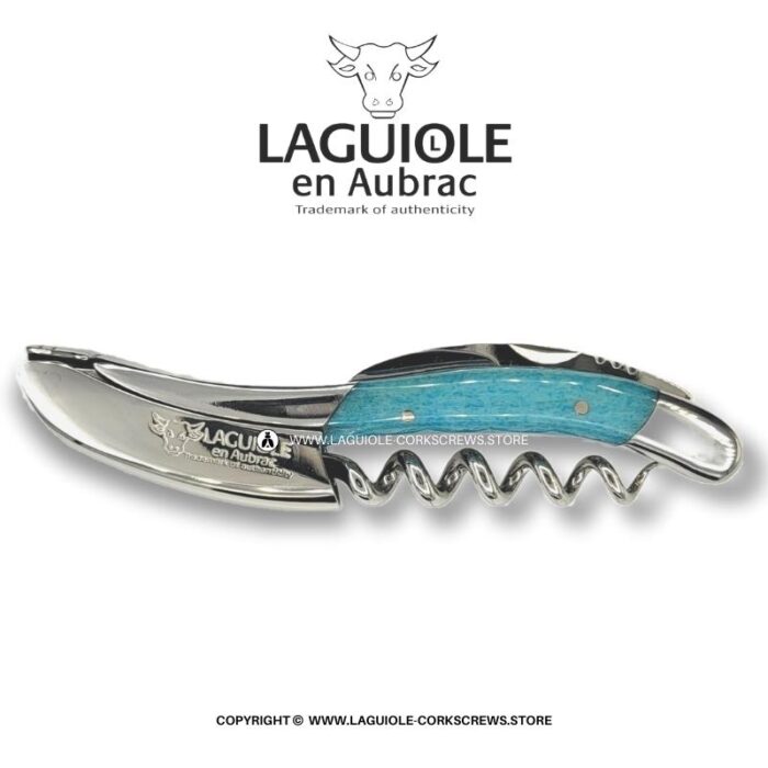 laguiole corkscrew blue camel bone
