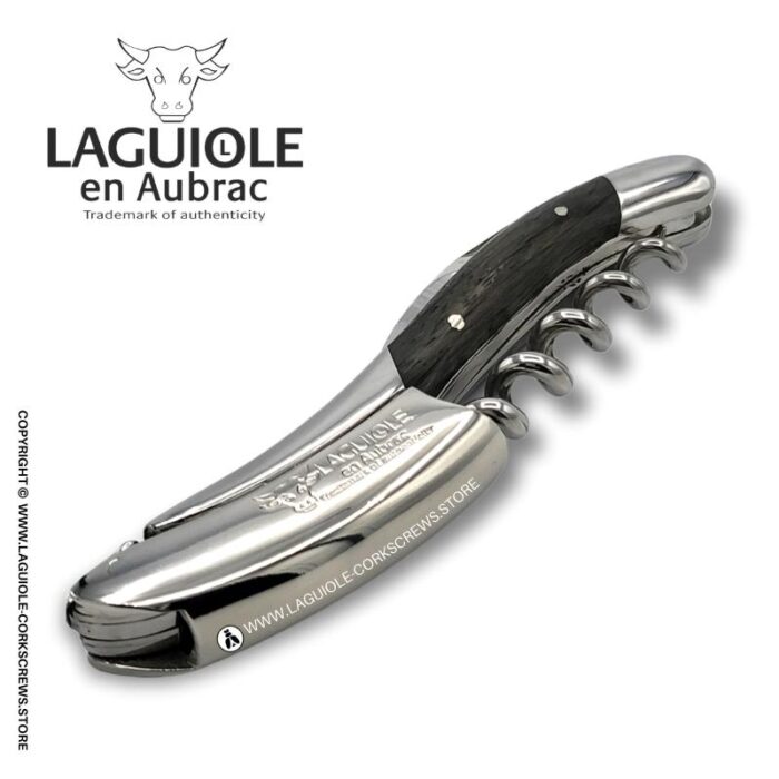 laguiole corkscrew with bog wood handle