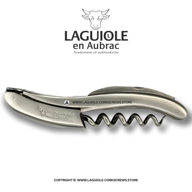 laguiole corkscrew matte stainless steel