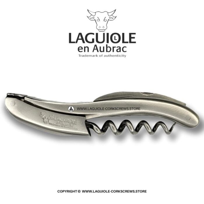 laguiole corkscrew matte stainless steel