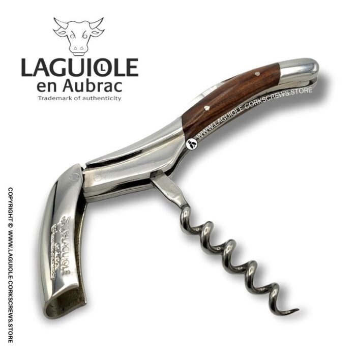laguiole corkscrew with morado wood handle
