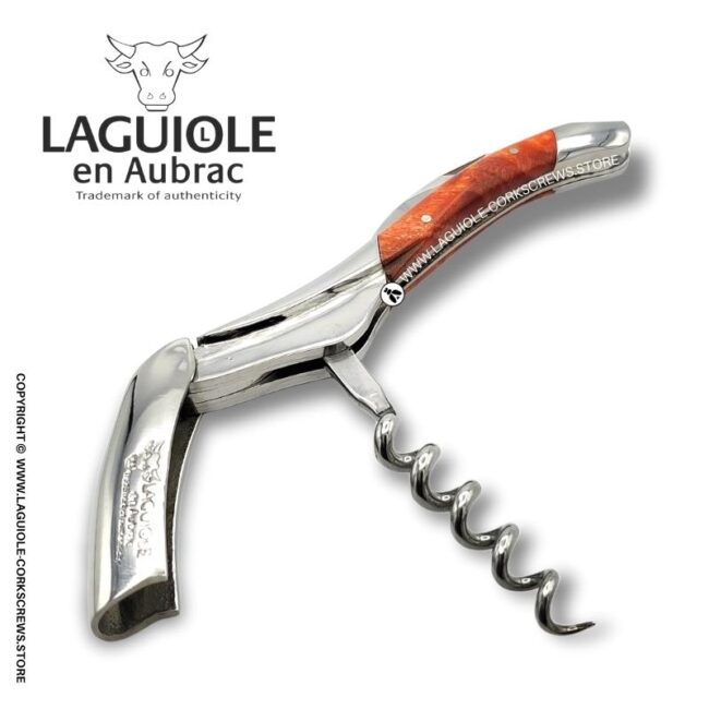 laguiole corkscrew red poplar burl