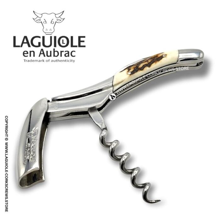 laguiole corkscrew with stag horn handle