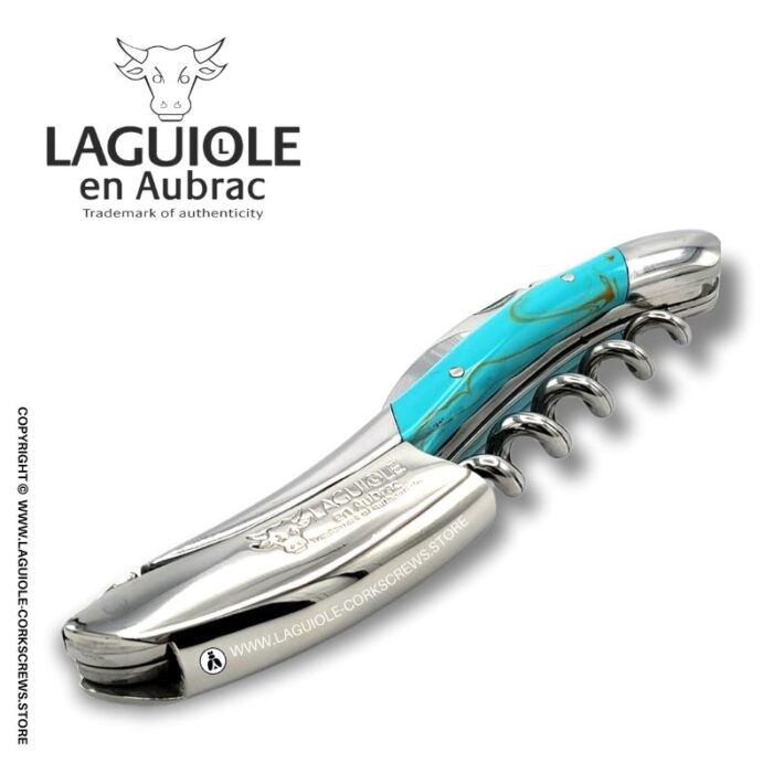 laguiole corkscrew turquoise stone