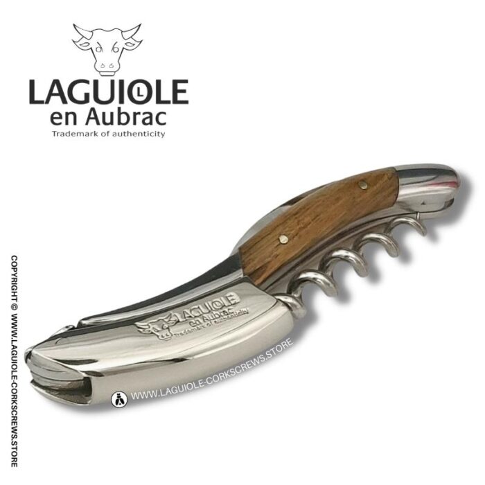laguiole corckscrew with walnut wood handle