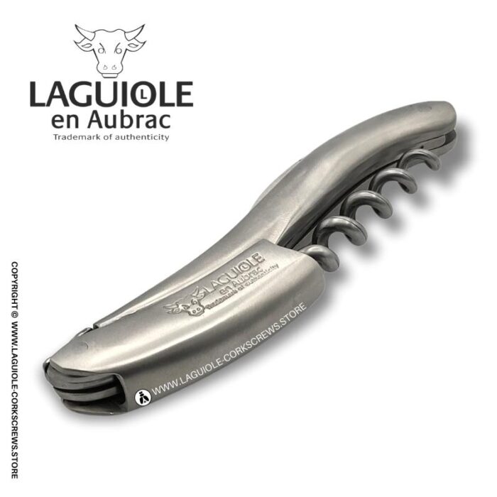 laguiole corkscrew matte stainless steel