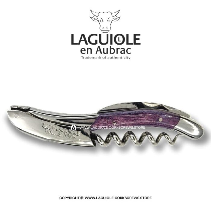 laguiole corkscrew purple camel bone