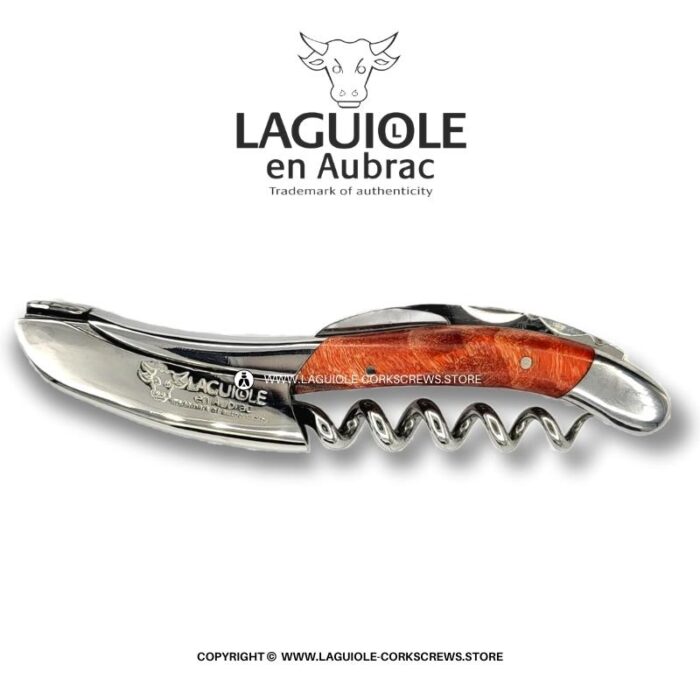 laguiole corkscrew red poplar burl