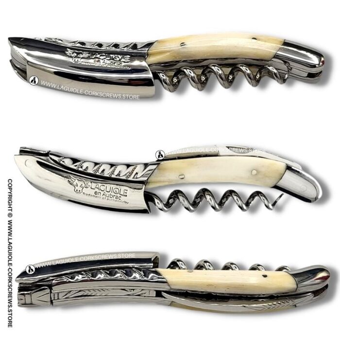 twisted laguiole corkscrew cattle bone