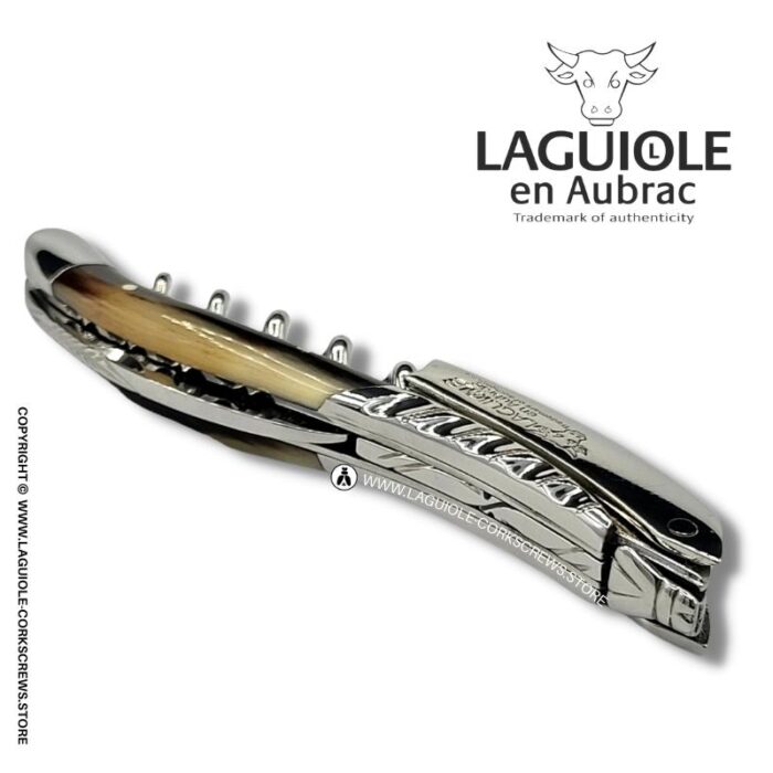 twisted laguiole corkscrew horn tip