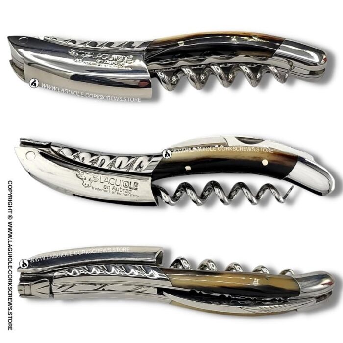 twisted laguiole corkscrew horn tip