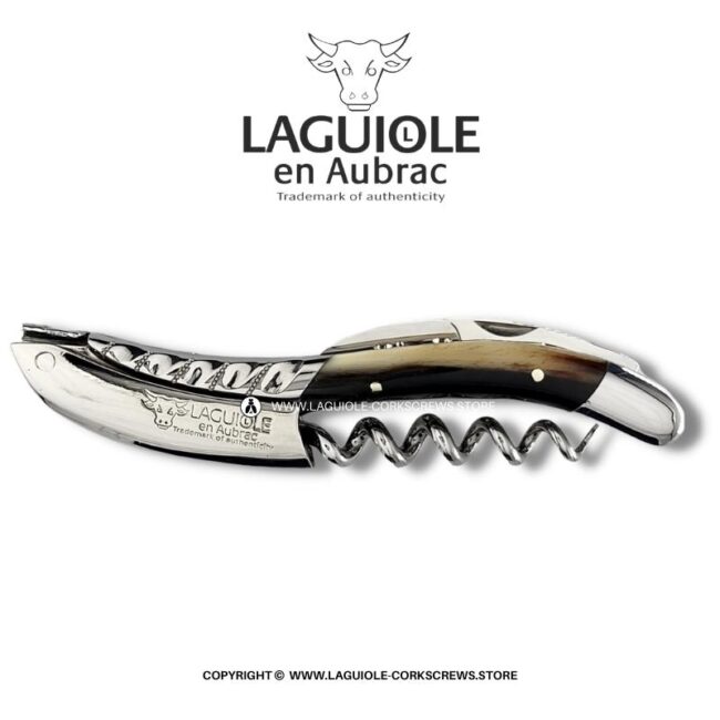 twisted laguiole corkscrew horn tip